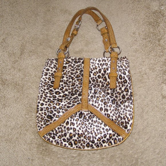 EUC Leopard Print Faux fur bag by SABINA NEW YORK - Picture 8 of 12